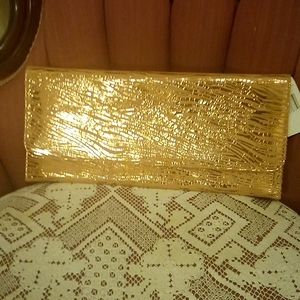 Carlos Falchi Metallic Clutch - NWT